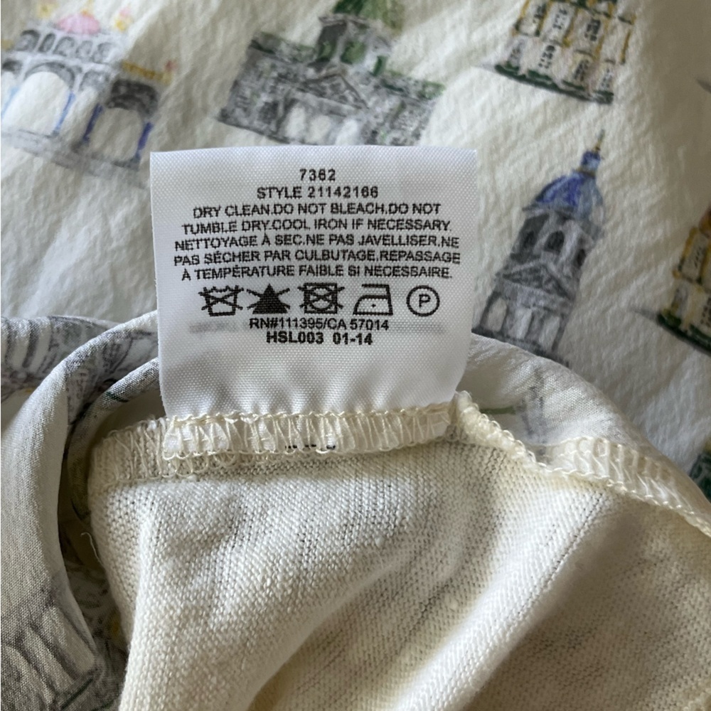 TORY BURCH silk printed t-shirt - Picture 7 of 7